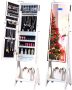 Full Length Freestanding Mirror Jewelry Organizer with Bluetooth Speaker￼