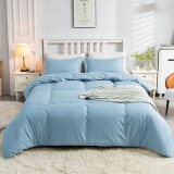 BLEUM CADE Blue Duvet Cover Twin Size Set