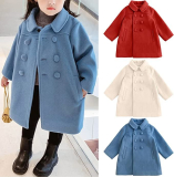 Toddler Girls Dress Coats Long Sleeve