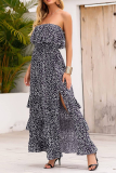 Summer Strapless Maxi Dress