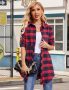 Long Plaid Flannel Shirts