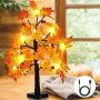 24 Inch Artificial Fall Lighted Maple Tree￼