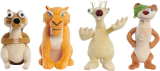 Set of 4 Ice Age Diego, Scrat, Sid & Buck