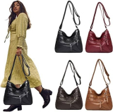 Women’s Crossbody Bag, Double Zipper Crossbody Bag