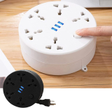 MIANHT Power Strip with 3 USB Ports