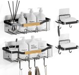 Adhesive Shower Caddy–4pack