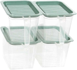 Food storage containers bins with Handle Lids