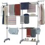  Large 4-Tier Folding Laundry Rack￼