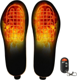 Heated Insoles with Remote Control Rechargeable Electric Heated Shoes Boots Inserts￼