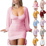 Women Sexy Long Sleeve Dress