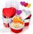  50Pcs Heart-Shaped Mini Cake Pan w/ Lids￼