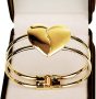  Heart Bangle Bracelet￼