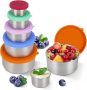 5 Packs Stainless Steel Containers with Lids￼