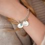 Women Personalized Bangle Bracelets with Names and Birthstone