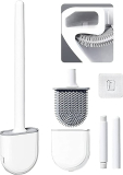 Silicone Toilet Brush and Quick Dry Holder