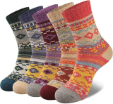 Women Wool Socks-5 Pairs￼