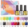  23 Pcs Gel Nail Polish Set￼