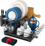 Dish Drying Rack with Drainboard￼