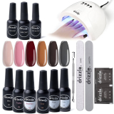  Nail Polish Kit with UV Light–9 Pcs