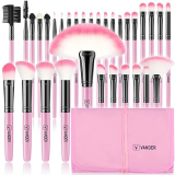 32pcs Professional Soft Synthetic Kabuki Cosmetic Eyebrow Shadow Makeup Brush Set Kit￼