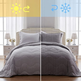 Home Warm & Cooling Comforter Set All Season Down Alternative – ALL SIZES￼