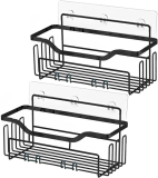 Adhesive Shower Caddy Bathroom Shelf, 2 Pack￼