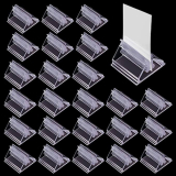  24 PCS Plastic Game Card Stands Clear Acrylic Pieces Playing Card Holder