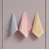 3 Pcs Natural Cotton Waffle Weave Table Rags￼