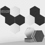  16 Pack Hexagonal Acoustic Panels￼