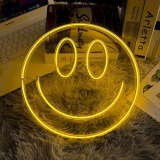 Face Fionnuar Neon Signs Decorative Smile Face Bright Night Light￼
