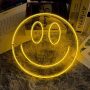 Face Fionnuar Neon Signs Decorative Smile Face Bright Night Light￼