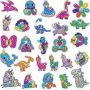  26PCS Diamond Art Sticker Crafts with Gem Tool￼