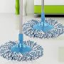 Replacement 360 Rotating Head Easy Mag-ic Microfiber Spinning Floor Mop Head