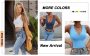 Women V Neck Basic Crop Tops