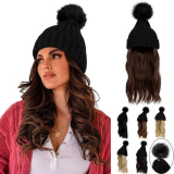  Beanie Hat with Hair Attached￼