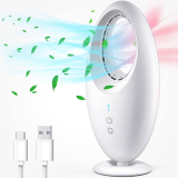 12 Inch Bladeless Fan Small Table Fan USB Rechargeable￼