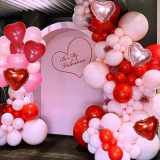  Valentines Pink Red Balloon Garland Arch Kit￼