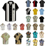 Men Hawaiian Shirts Short Sleeve 