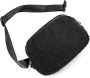 Fleece Belt Bag Women Sherpa Mini Waist Bag Crossbody Adjustable Strap￼