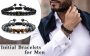 Men Initial Beaded Bracelets–2pack