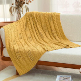  Soft Cozy Waffle Knit Throw Blanket￼