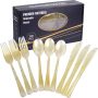 300 Pack Gold Plastic Utensils
