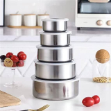 5-Pack Stainless Steel Food Containers