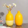 Yellow Boho Vases Set of 2￼