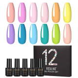 12 Pcs Gel Nail Polish Set￼