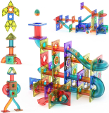 Nuseiis Magnetic Tiles, 132 PCS Marble Run￼