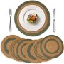  13.5″ Round Woven Placemats Set of 6￼