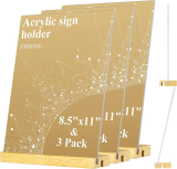 Acrylic Sign Holder–3 Pcs