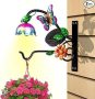 2 Pack Solar Garden Wall Decor Art Butterfly Plant Hanger Hooks￼