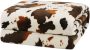  Cow Print Throw Blanket￼